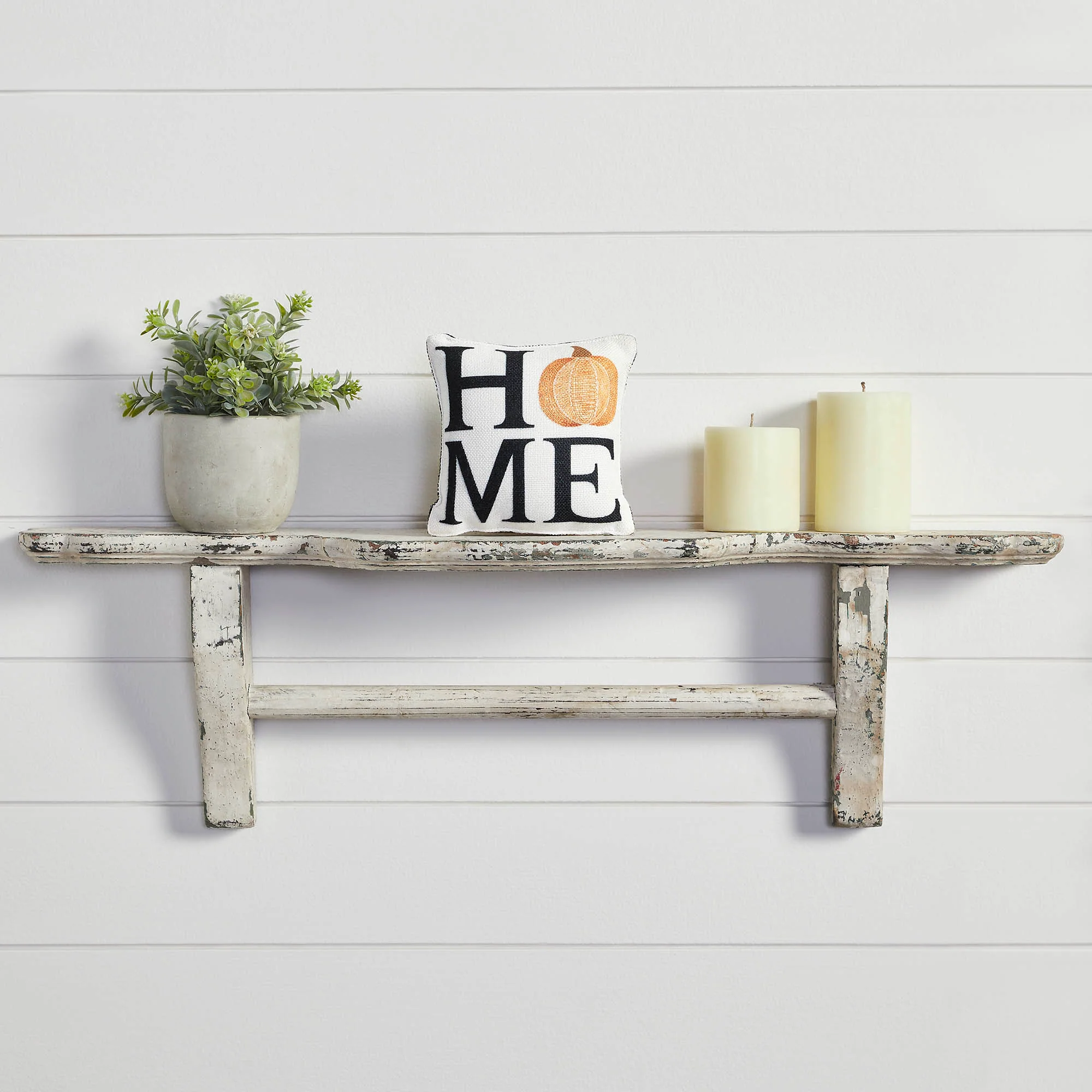 Annie Black Check Home Pumpkin Pillow 6x6