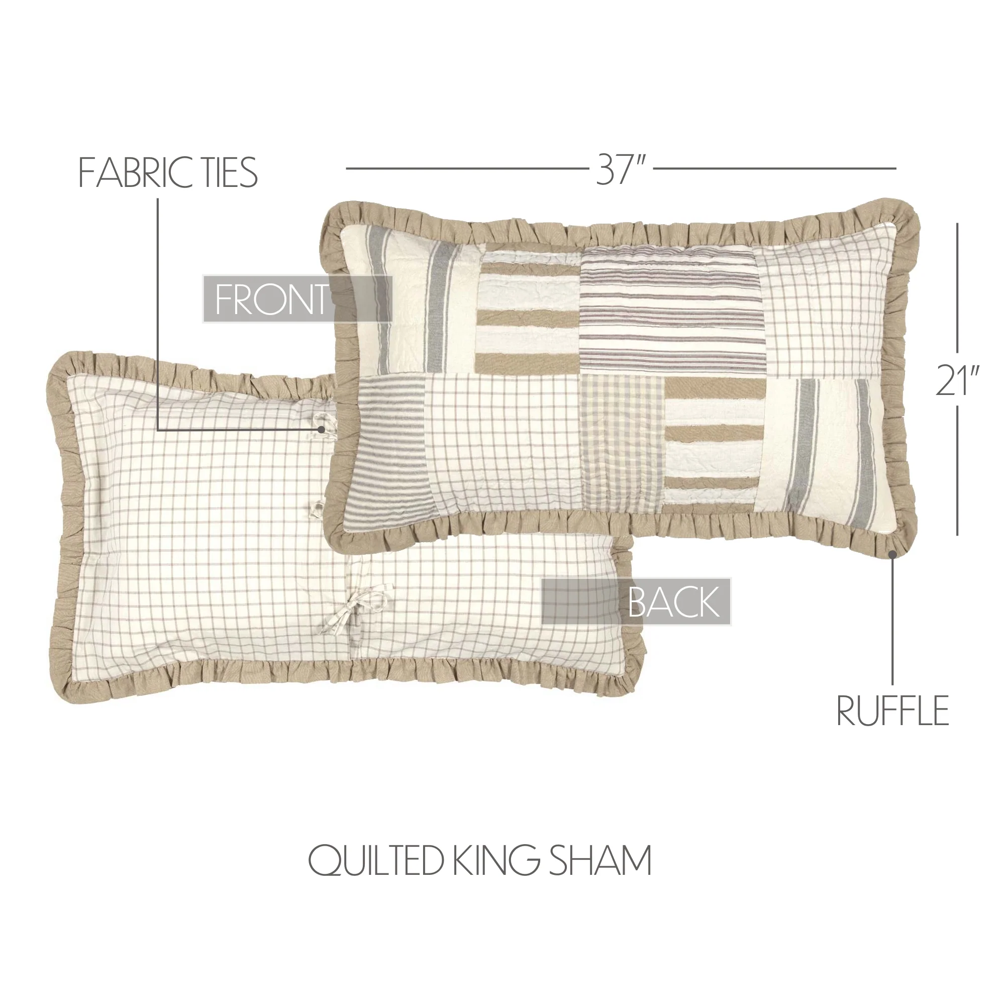 Grace King Sham 21x37