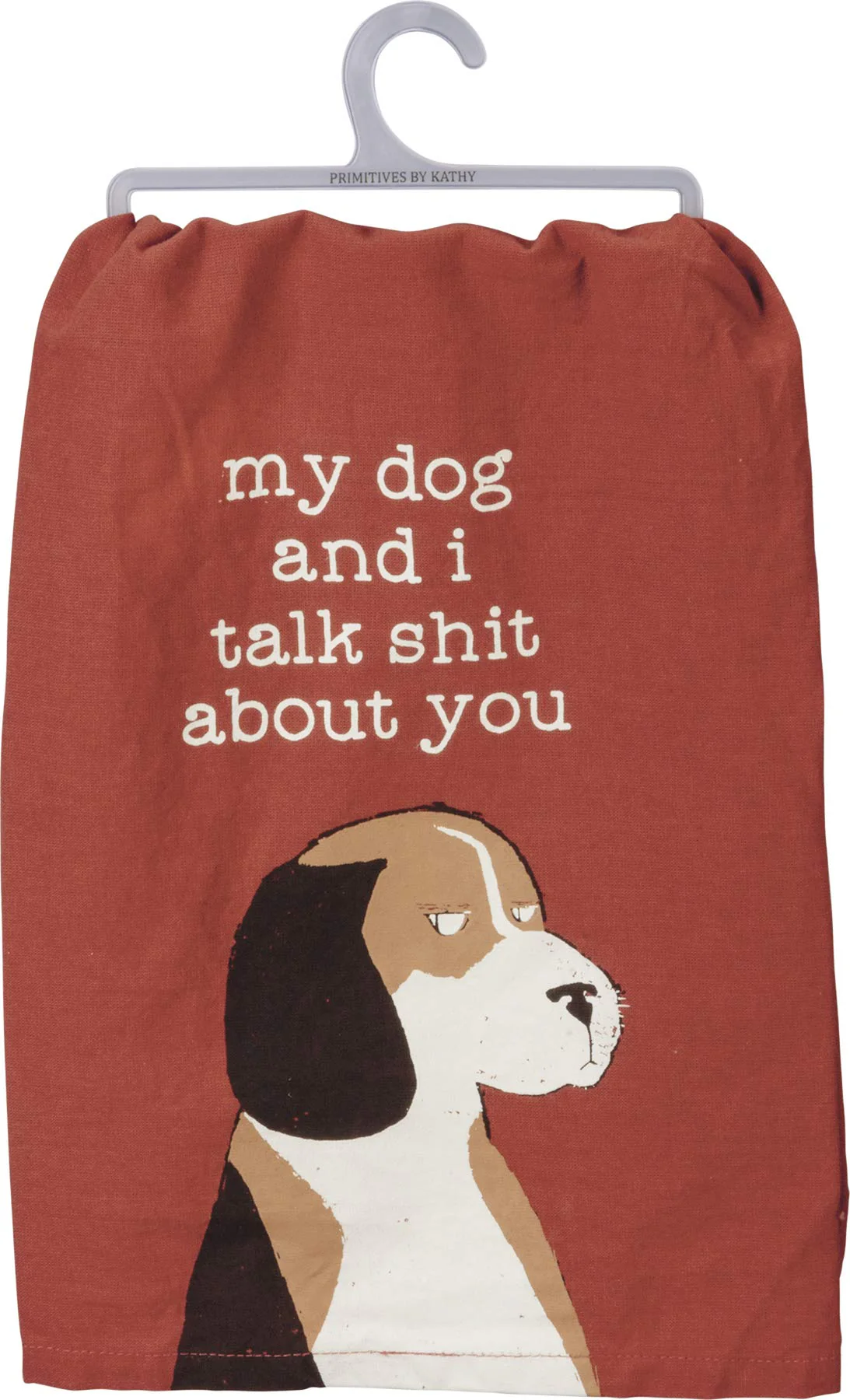 Cotton Dish Towel - My dog and I..., 28