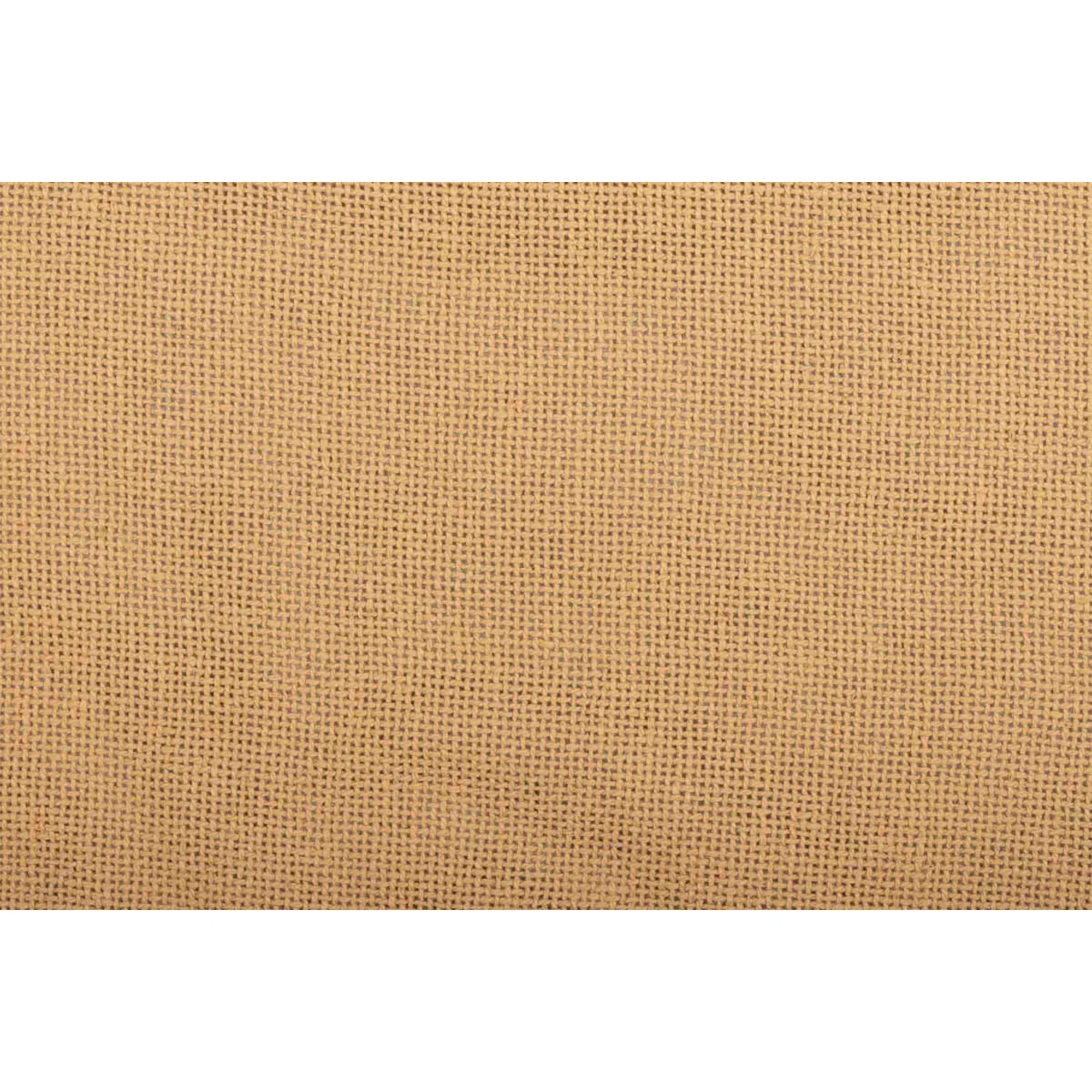 Burlap Natural Fringed Queen Bed Skirt 60x80x16