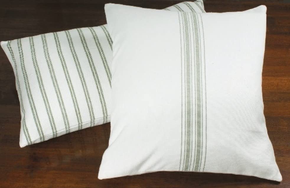 Grain Sack Sage Pillow Cover 18