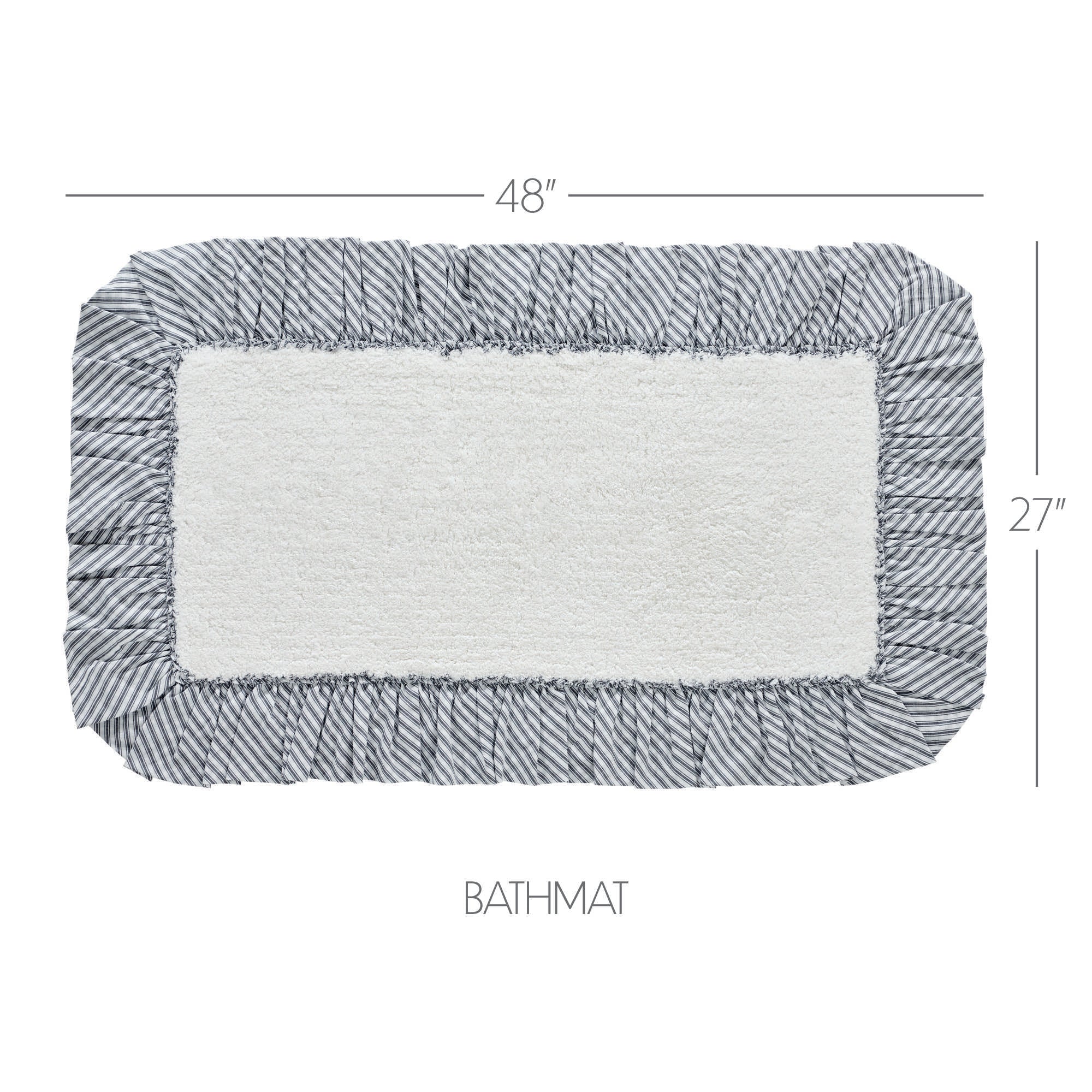 Sawyer Mill Black Bathmat 27x48
