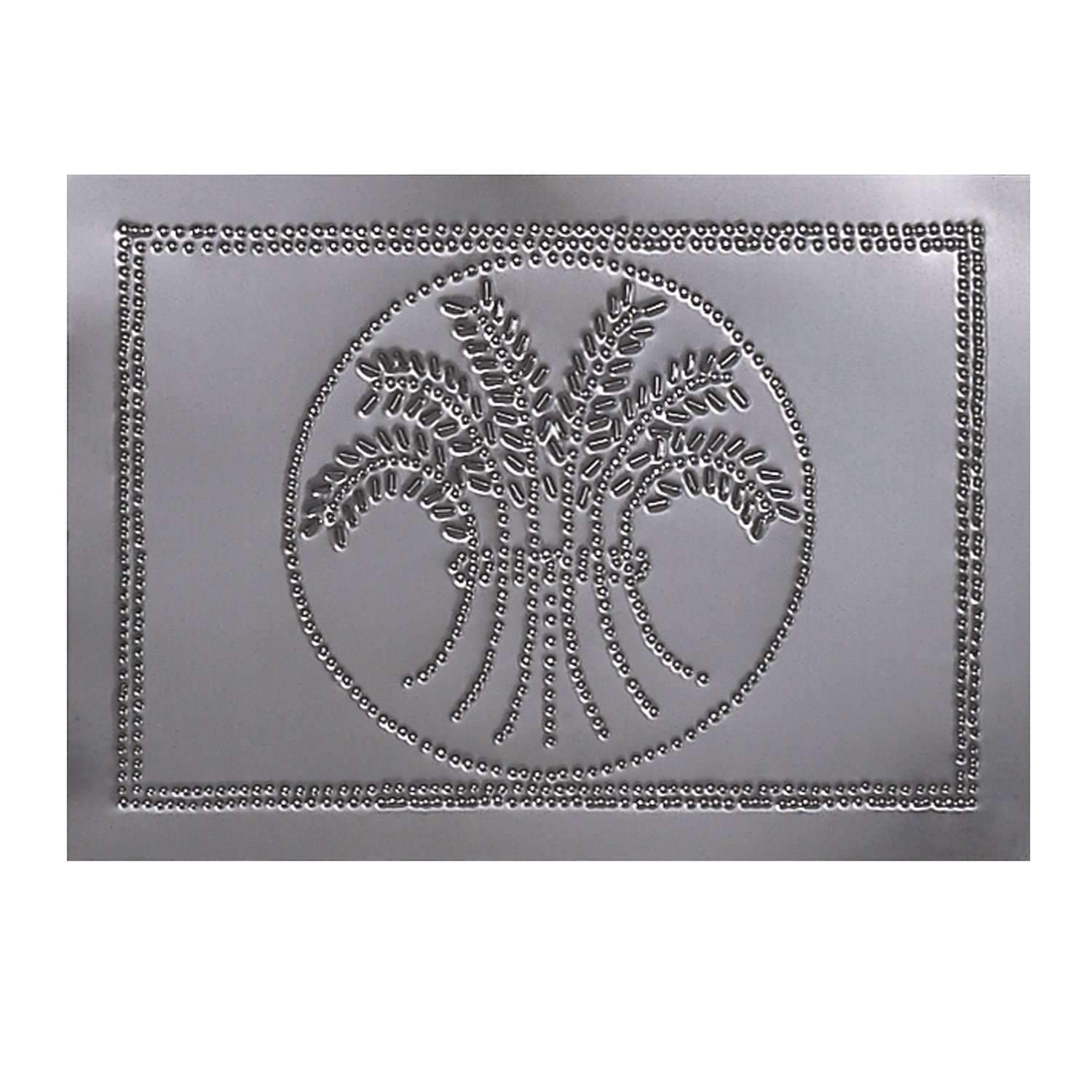 * Horizontal Wheat Punched Tin Panel in Country Tin