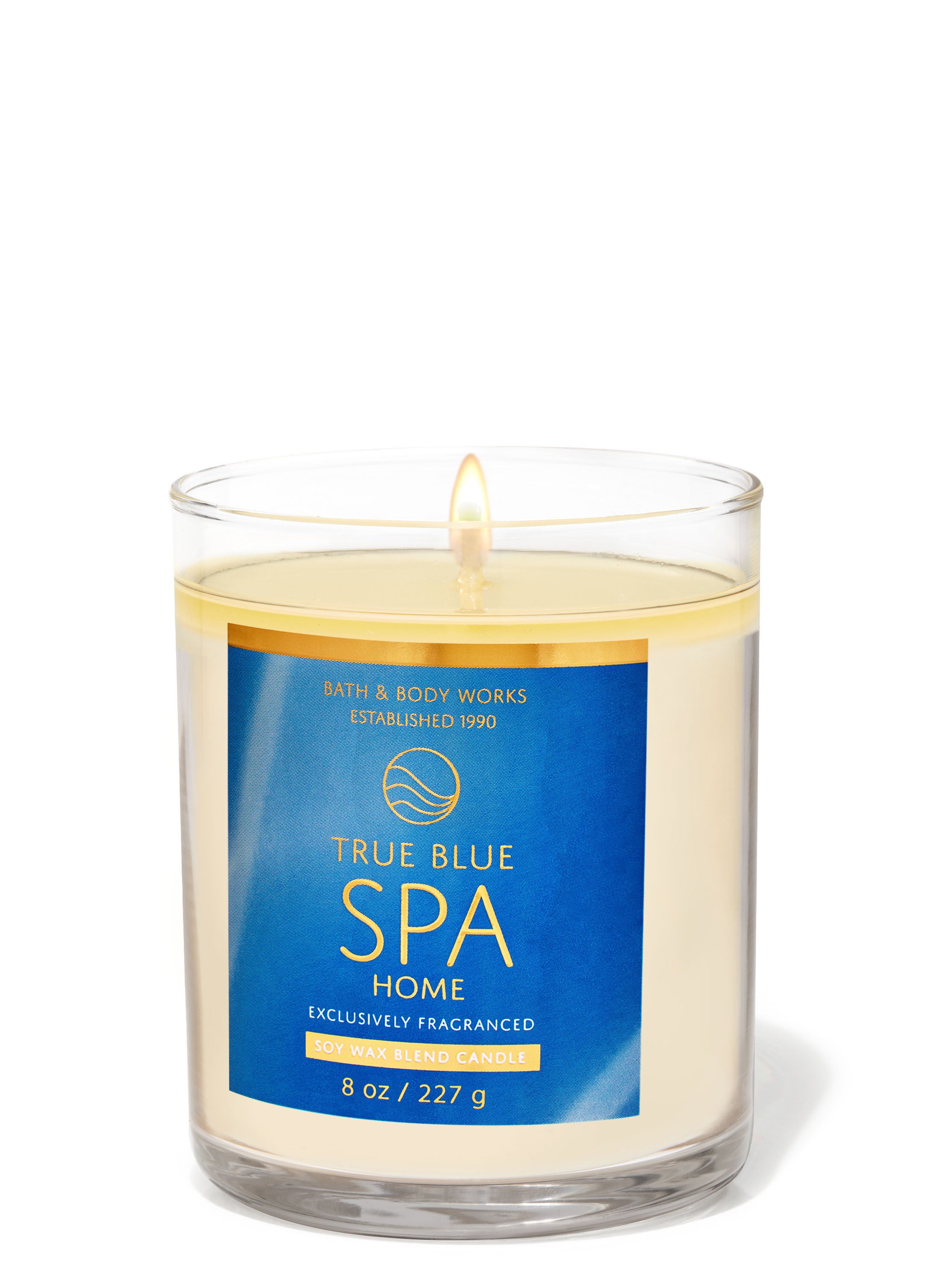 True Blue Spa Single Wick Candle