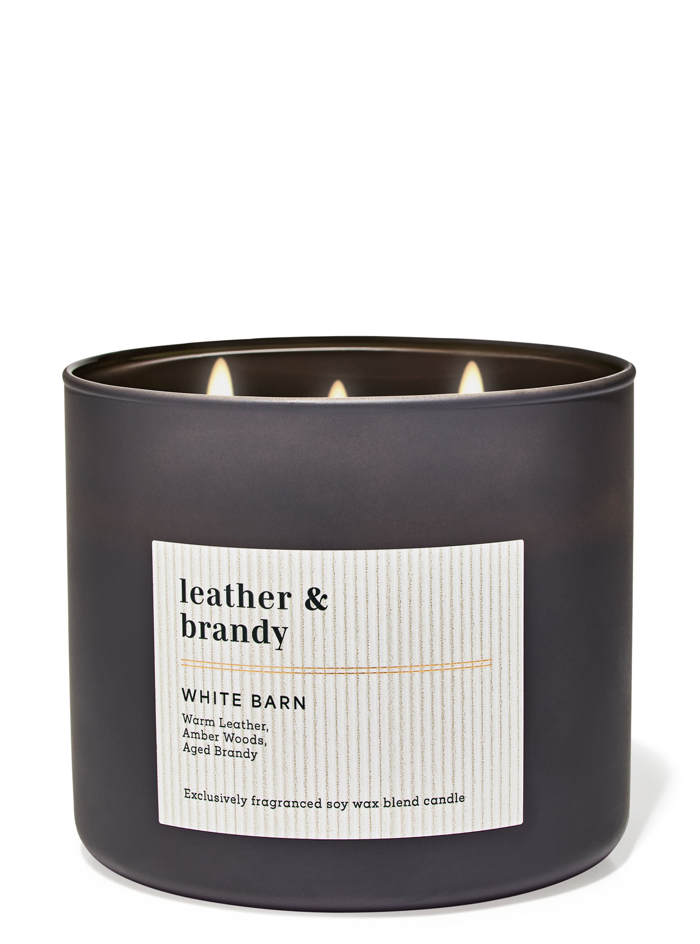Leather & Brandy 3-Wick Candle