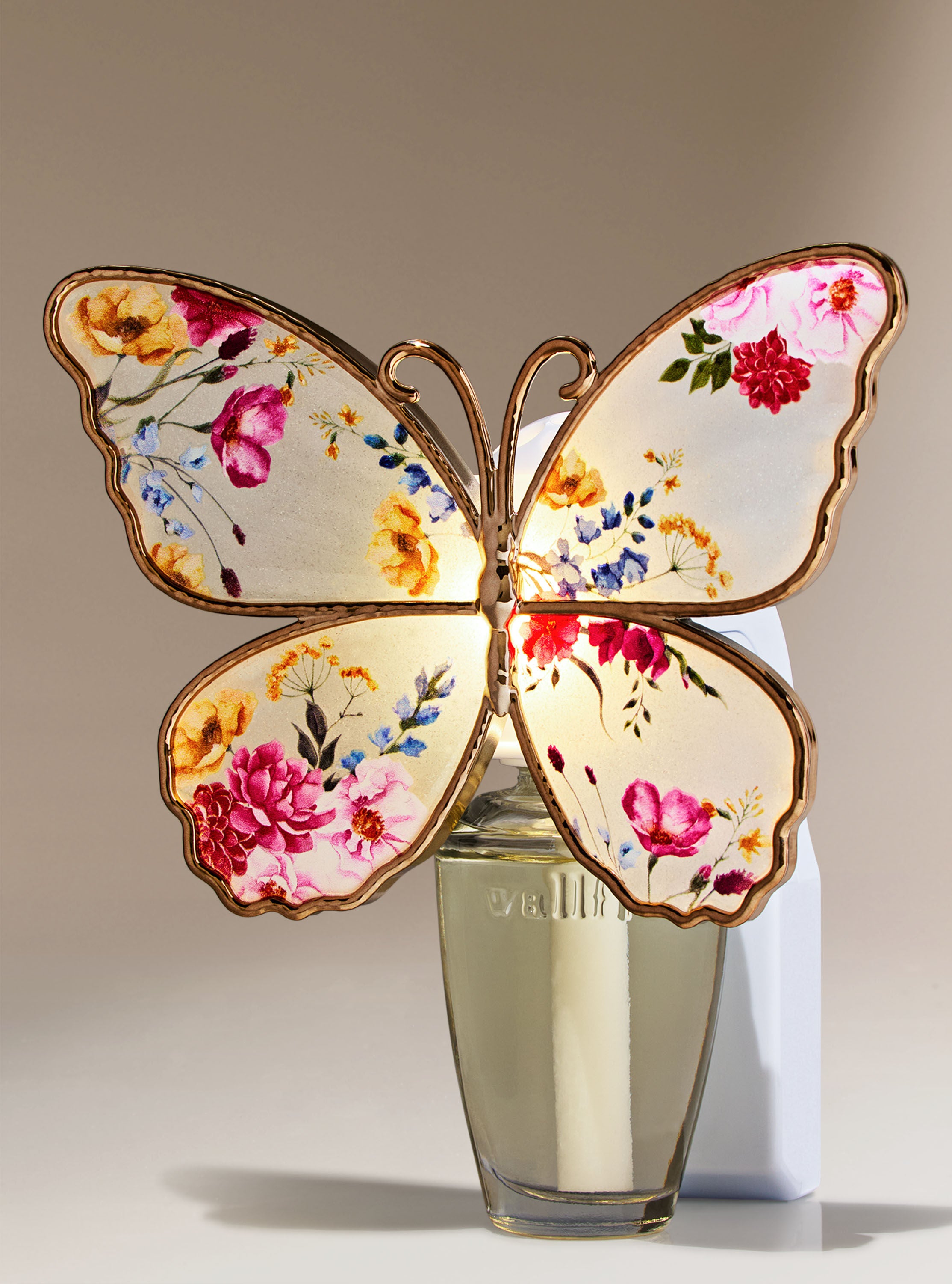Floral Butterfly Adjustable Wallflowers Scent Control&trade; Nightlight Fragrance Plug