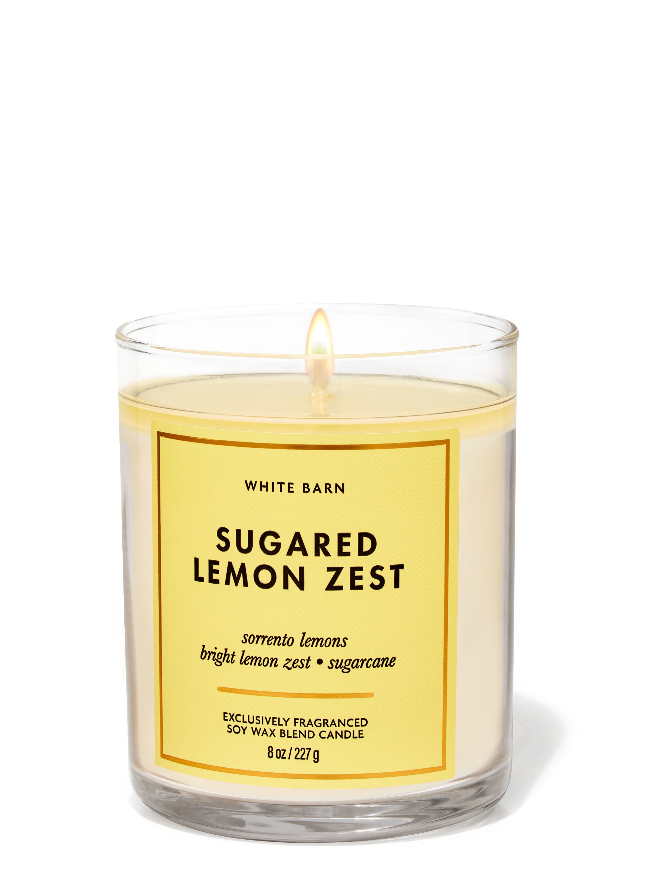 Sugared Lemon Zest Single Wick Candle