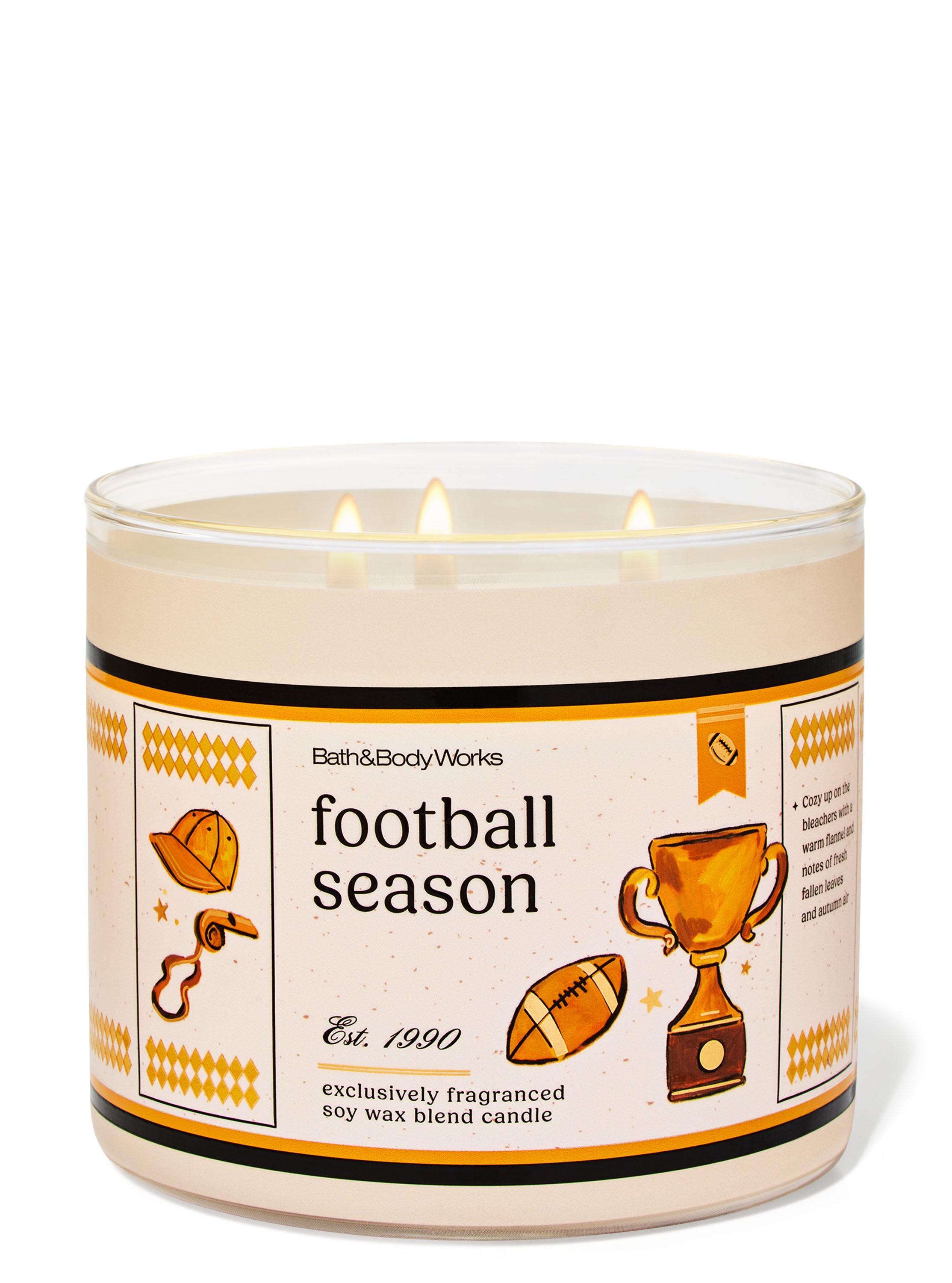 Football Season 3-Wick Candle