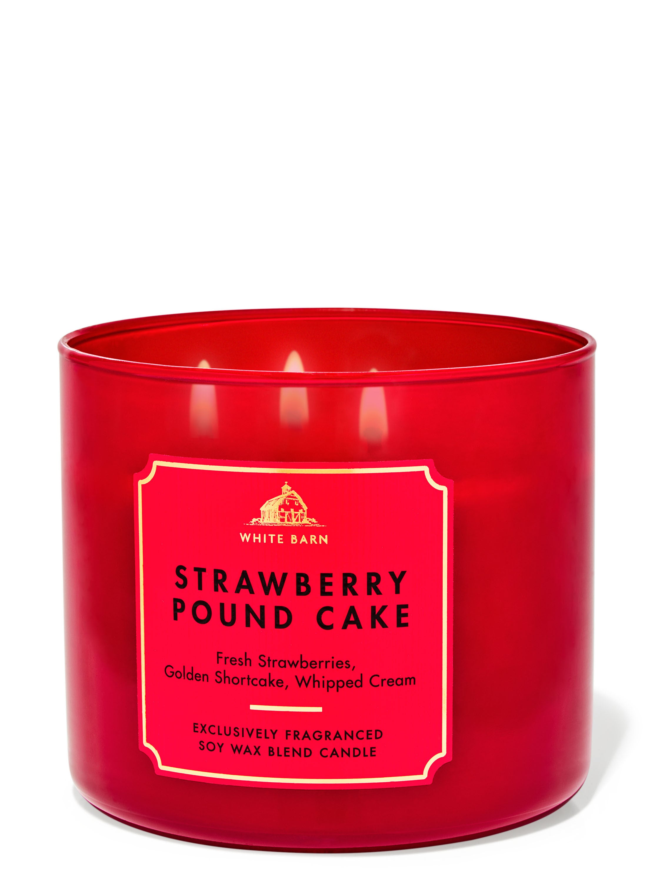 Strawberry Pound Cake 3-Wick Candle