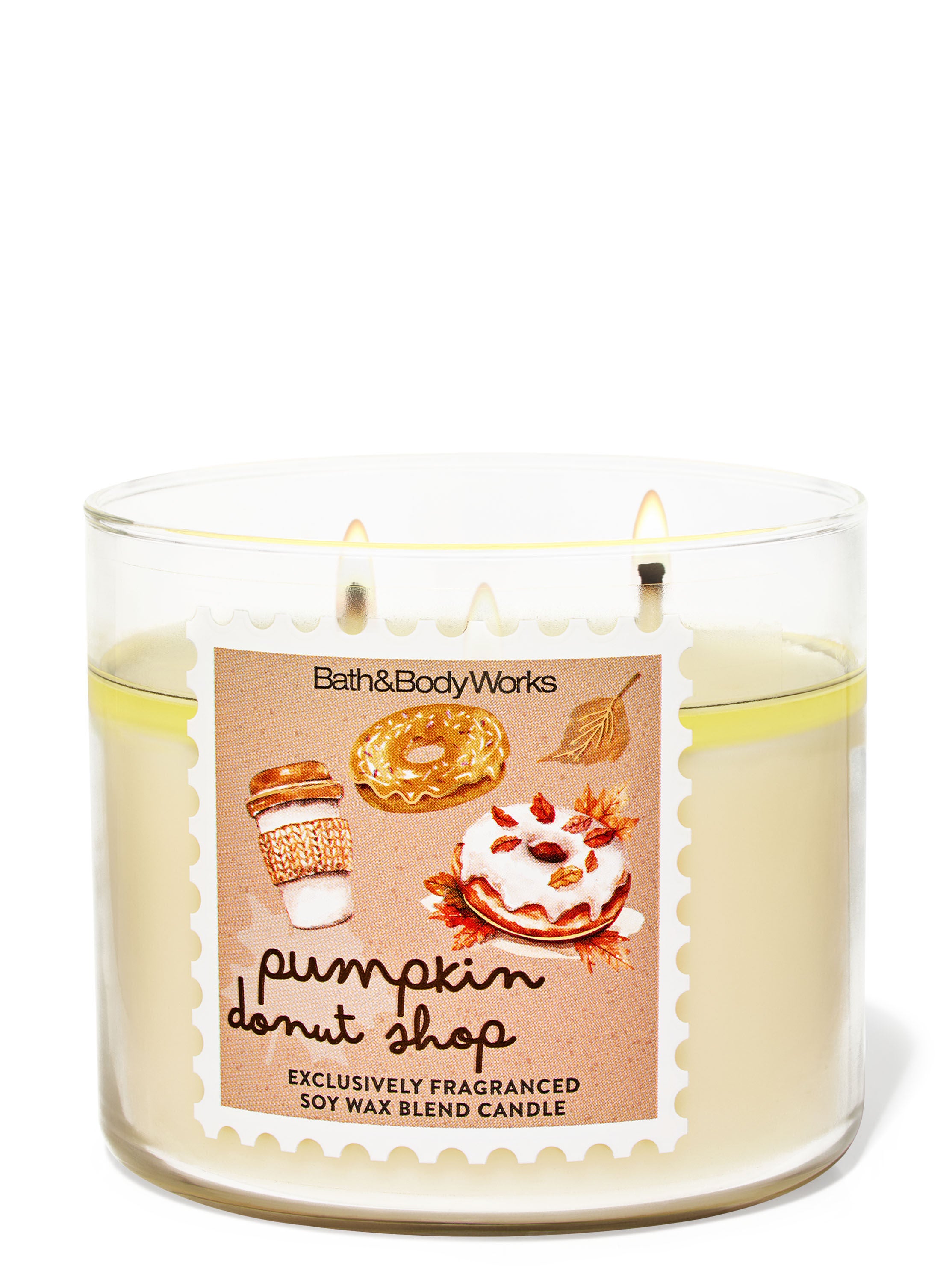 Pumpkin Donut Shop 3-Wick Candle