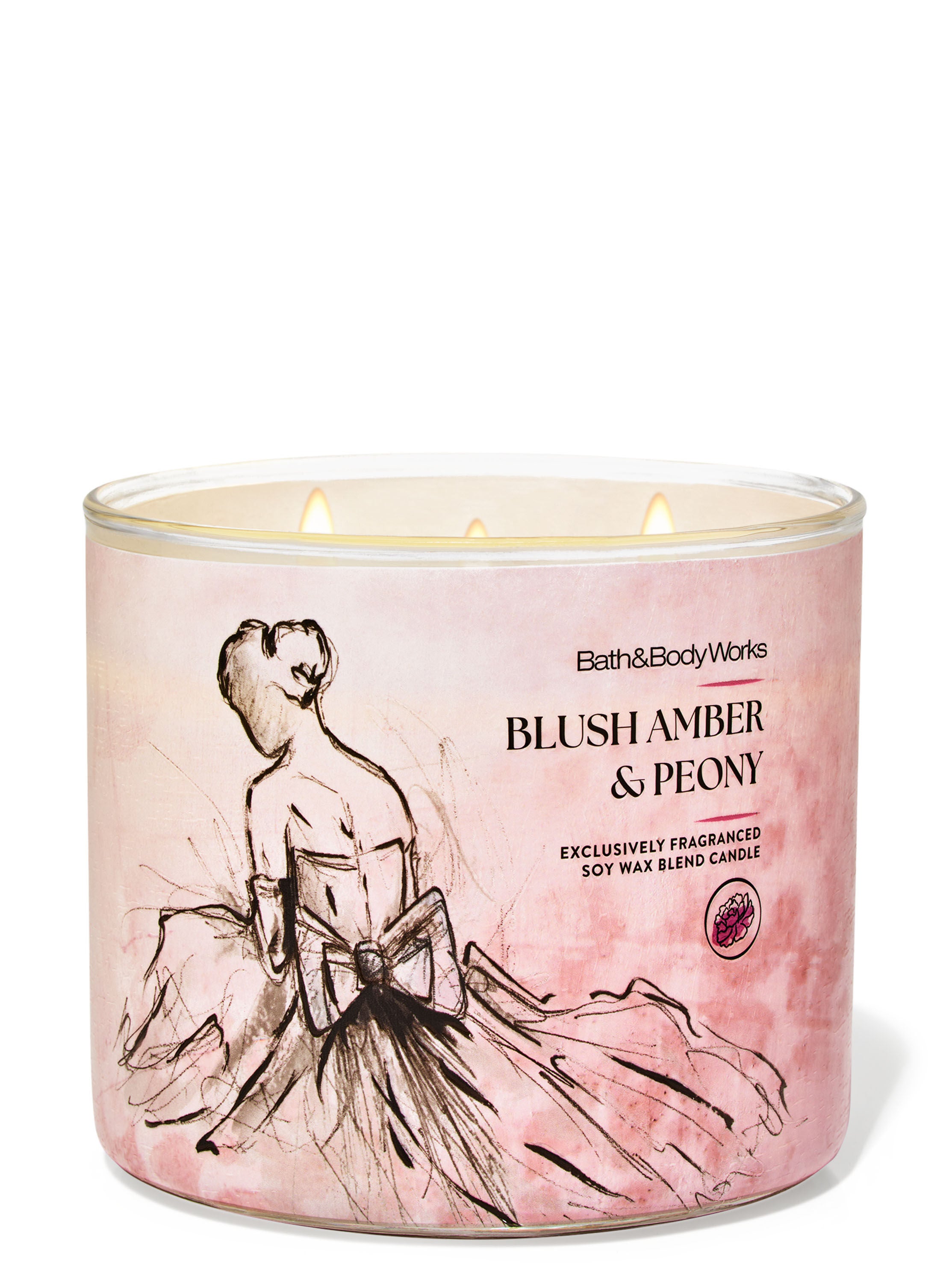 Blush Amber & Peony 3-Wick Candle