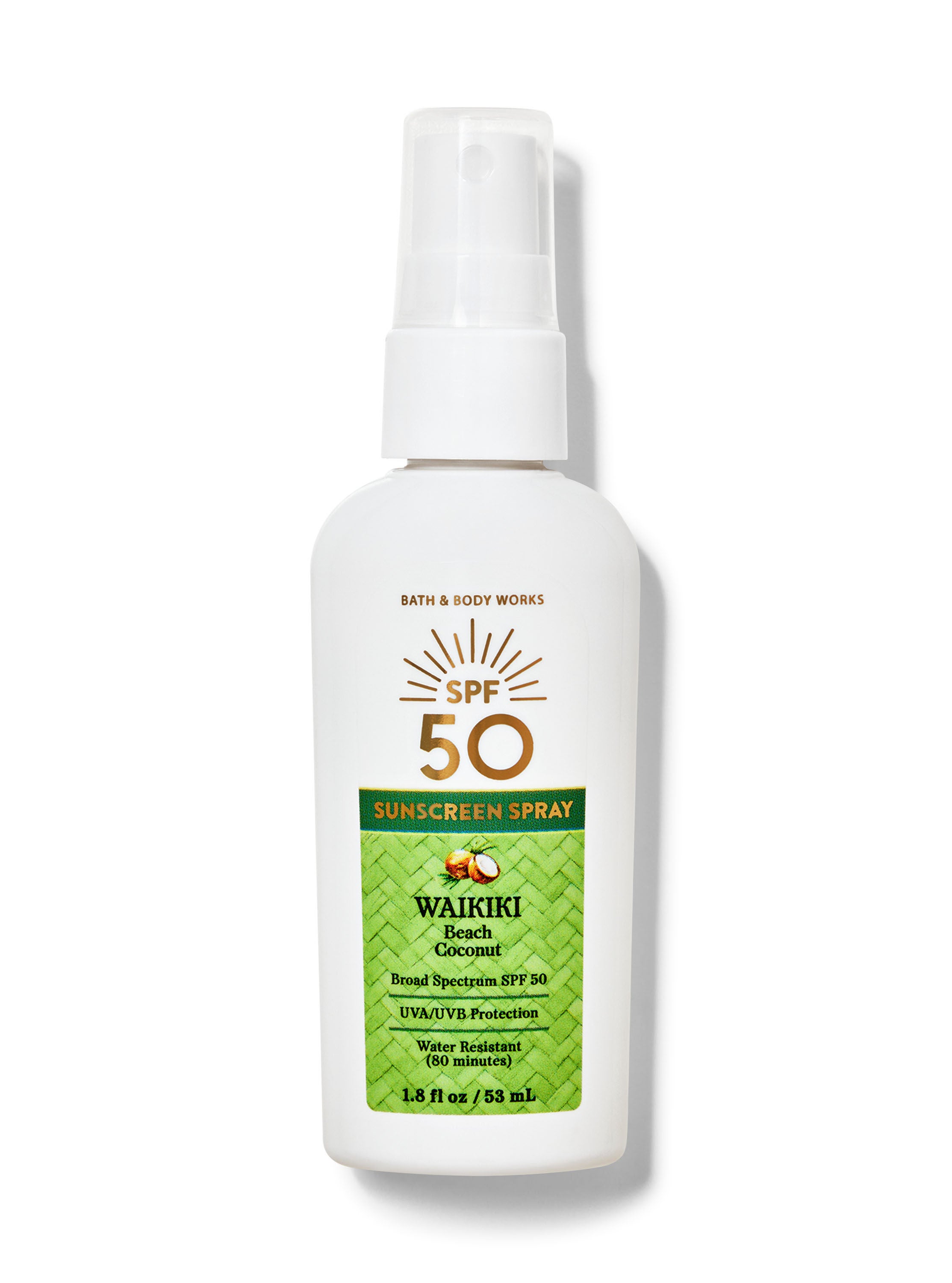 Waikiki Beach Coconut Travel Size SPF 50 Spray
