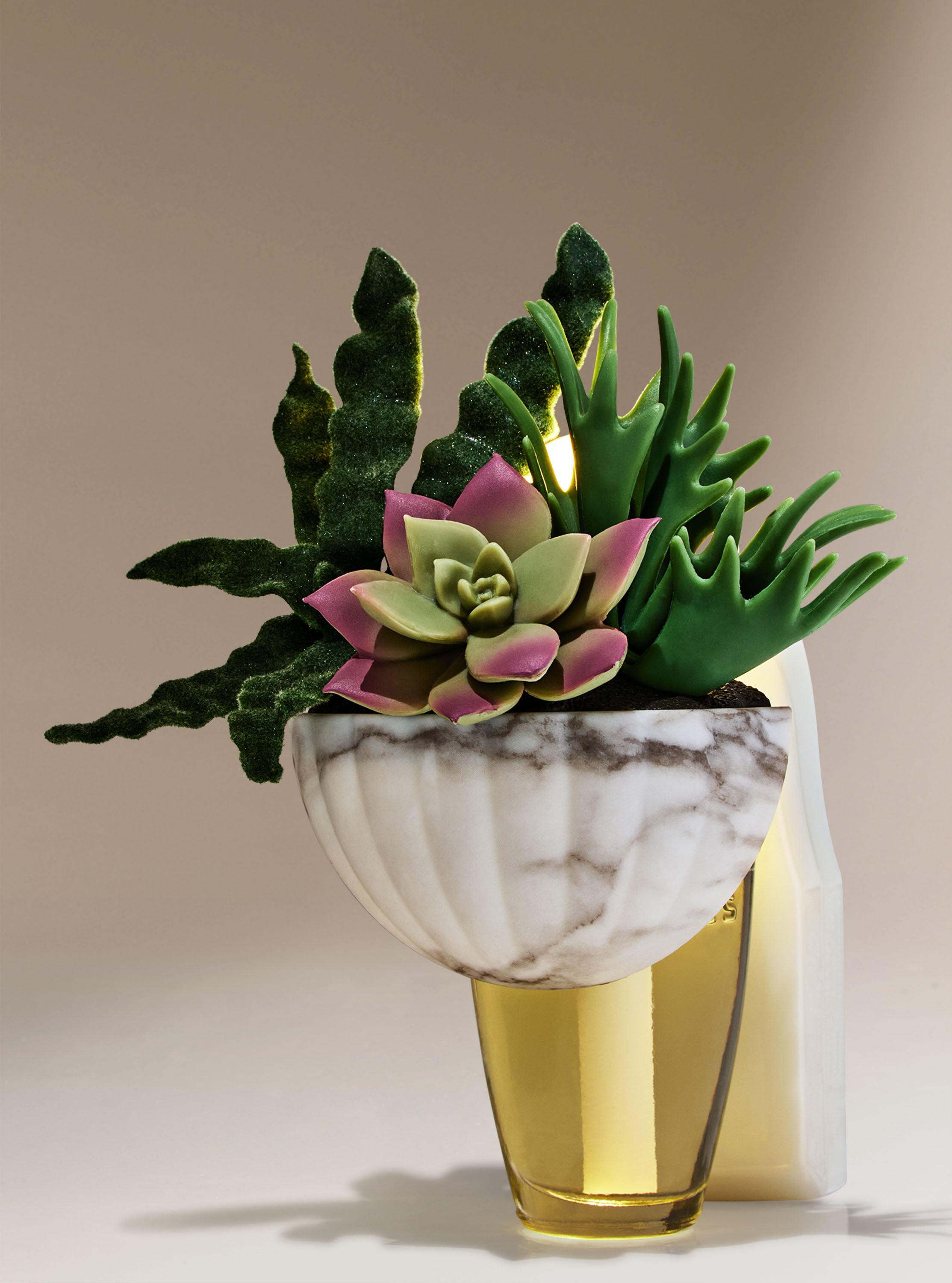 Stoneware Greenery Adjustable Wallflowers Scent Control&trade; Nightlight Fragrance Plug