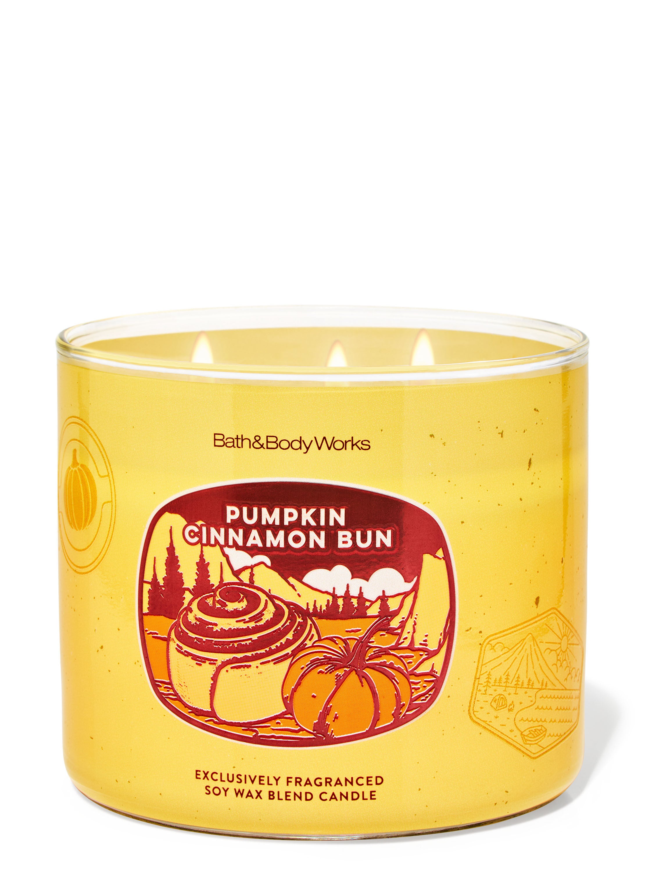 Pumpkin Cinnamon Bun 3-Wick Candle