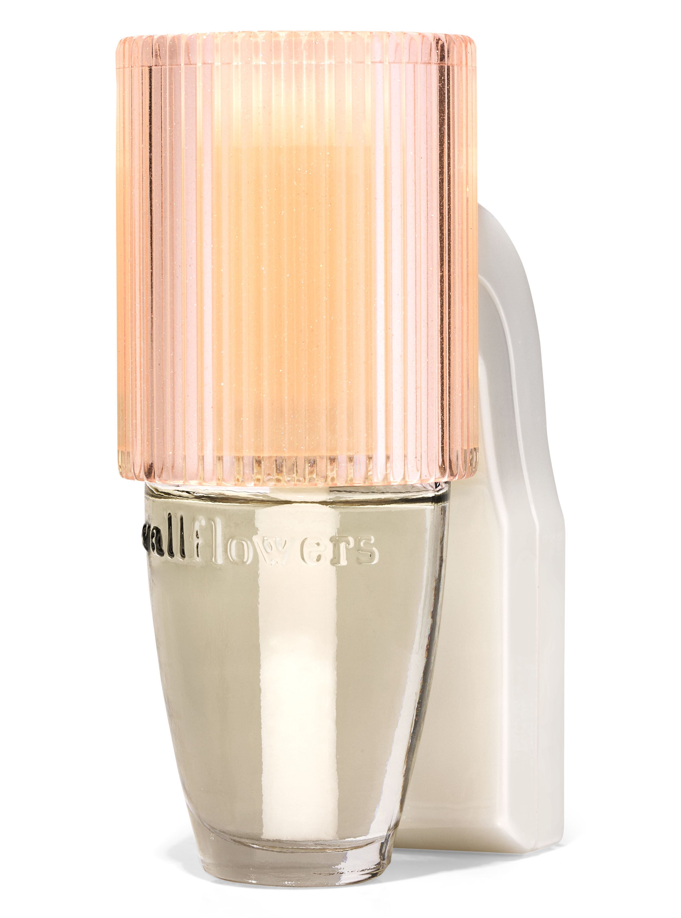Champagne Sparkly Fluted Nightlight Wallflowers Scent Control&trade; Fragrance Plug