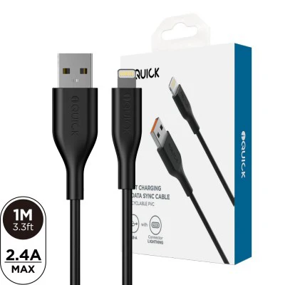iQuick Cables USB-A to Lightning 1M