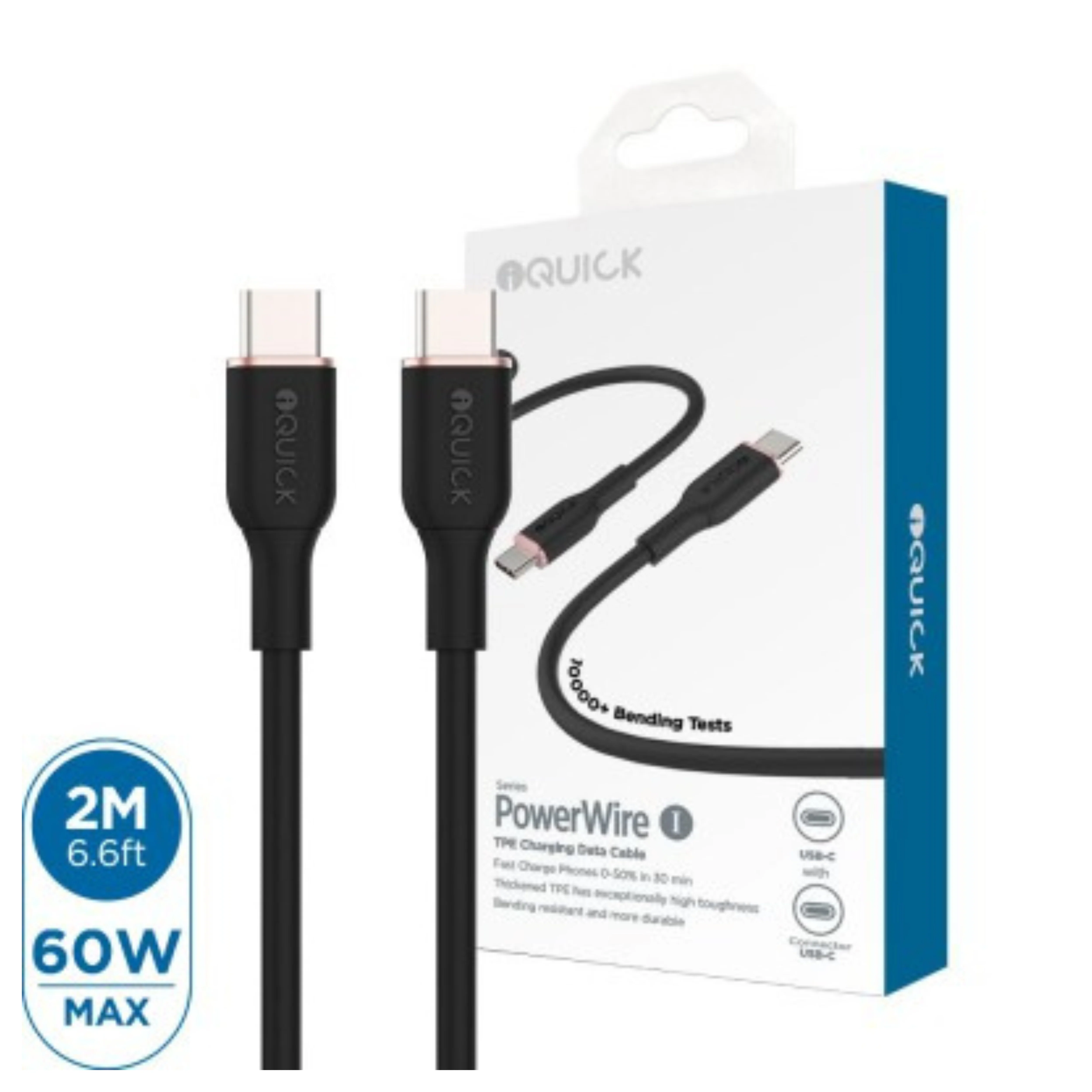 iQuick Cables USB-C to USB-C 2M
