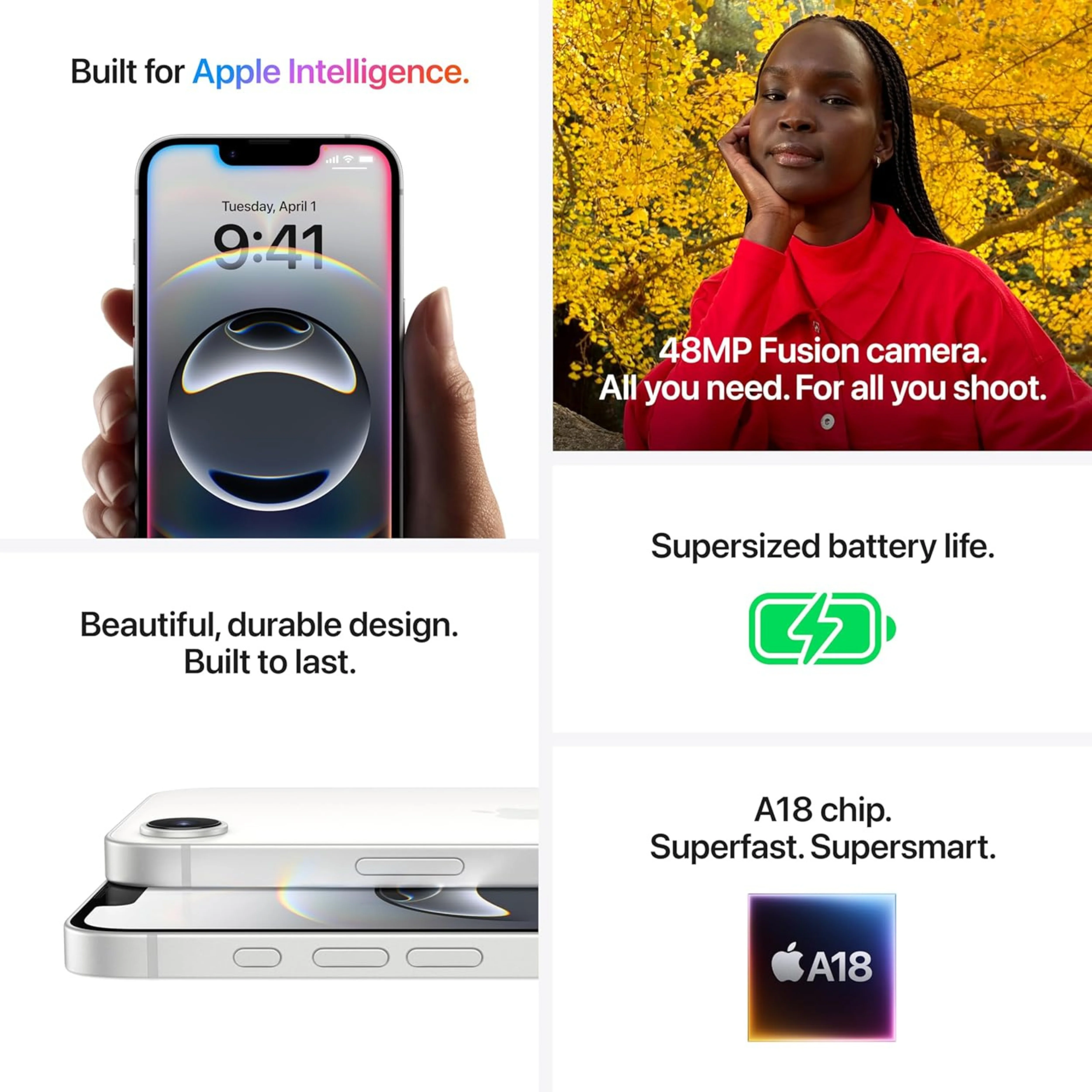 iPhone 16e White 128GB New