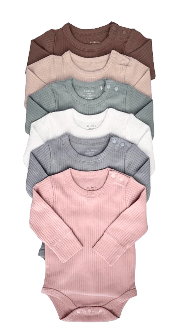 Baby Girl Basic Longsleeve Bodysuit Bundle
