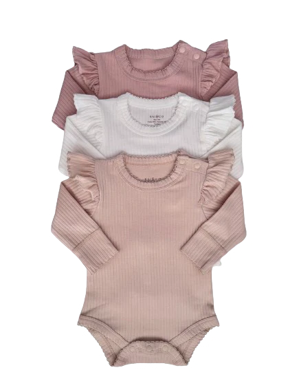 Frill Basic Long Sleeve Bodysuit