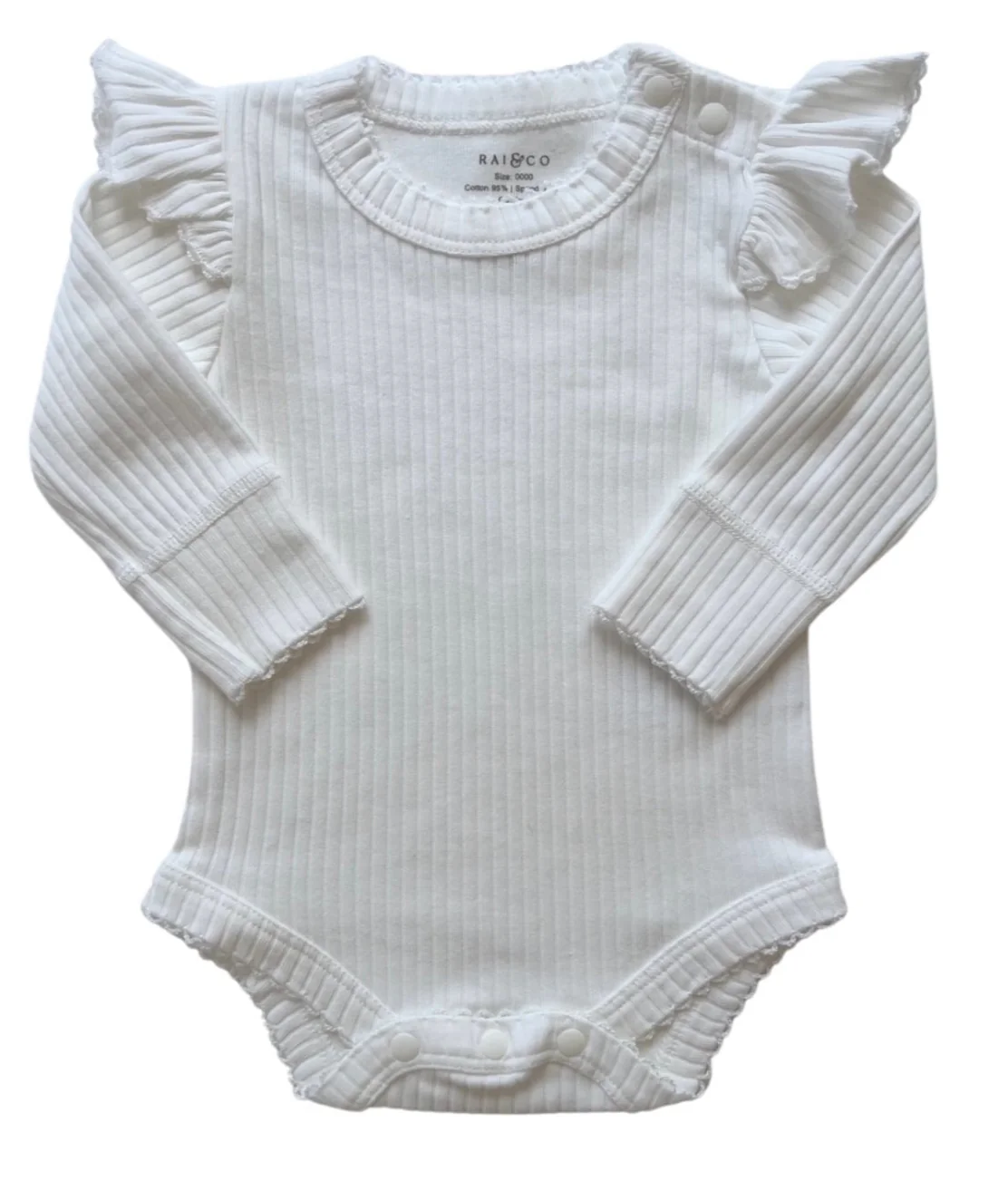 Frill Basic Long Sleeve Bodysuit