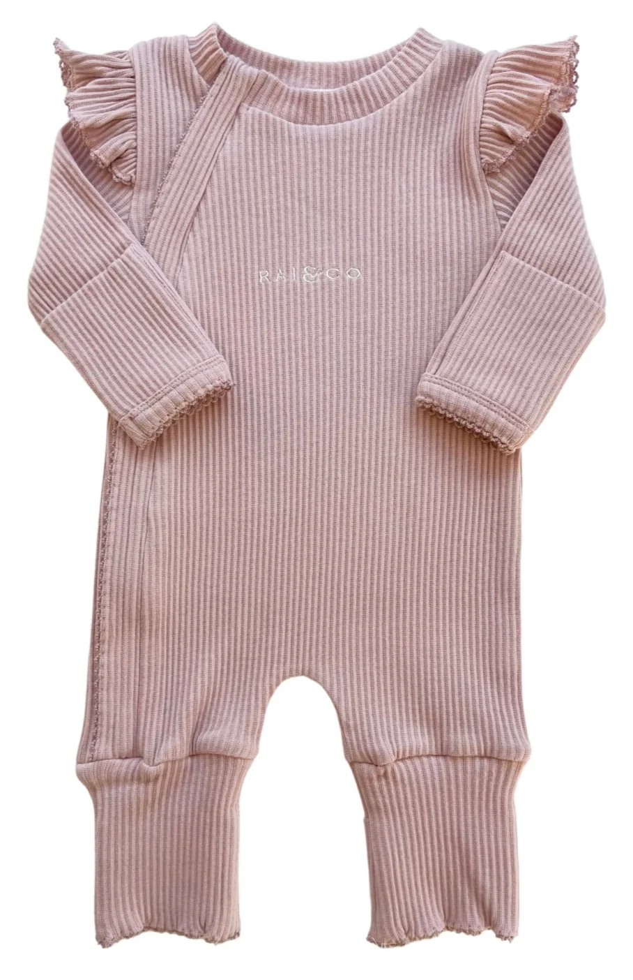 Frill Ribbed Onesie
