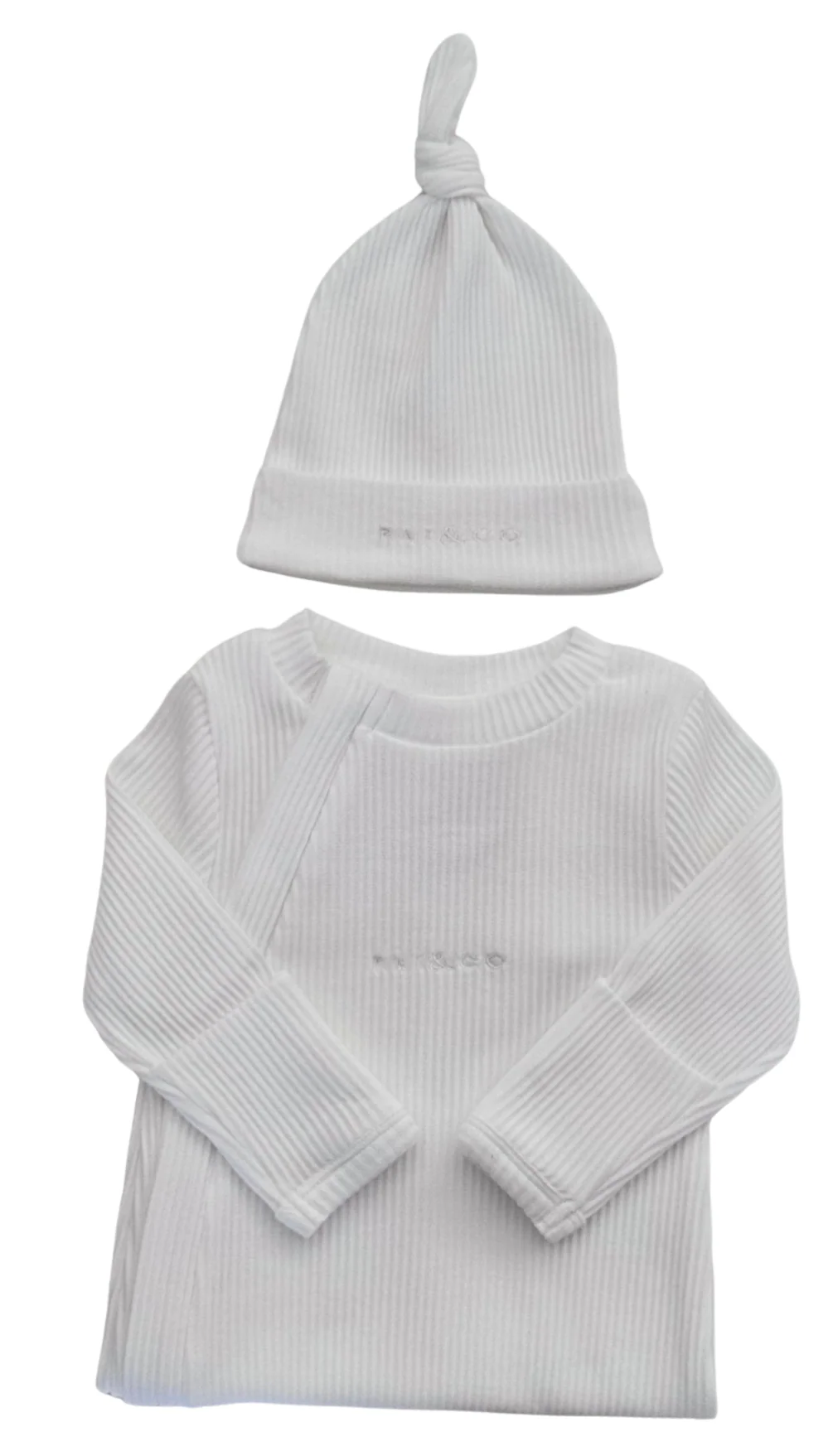 Baby Beanie Ribbed Knotted