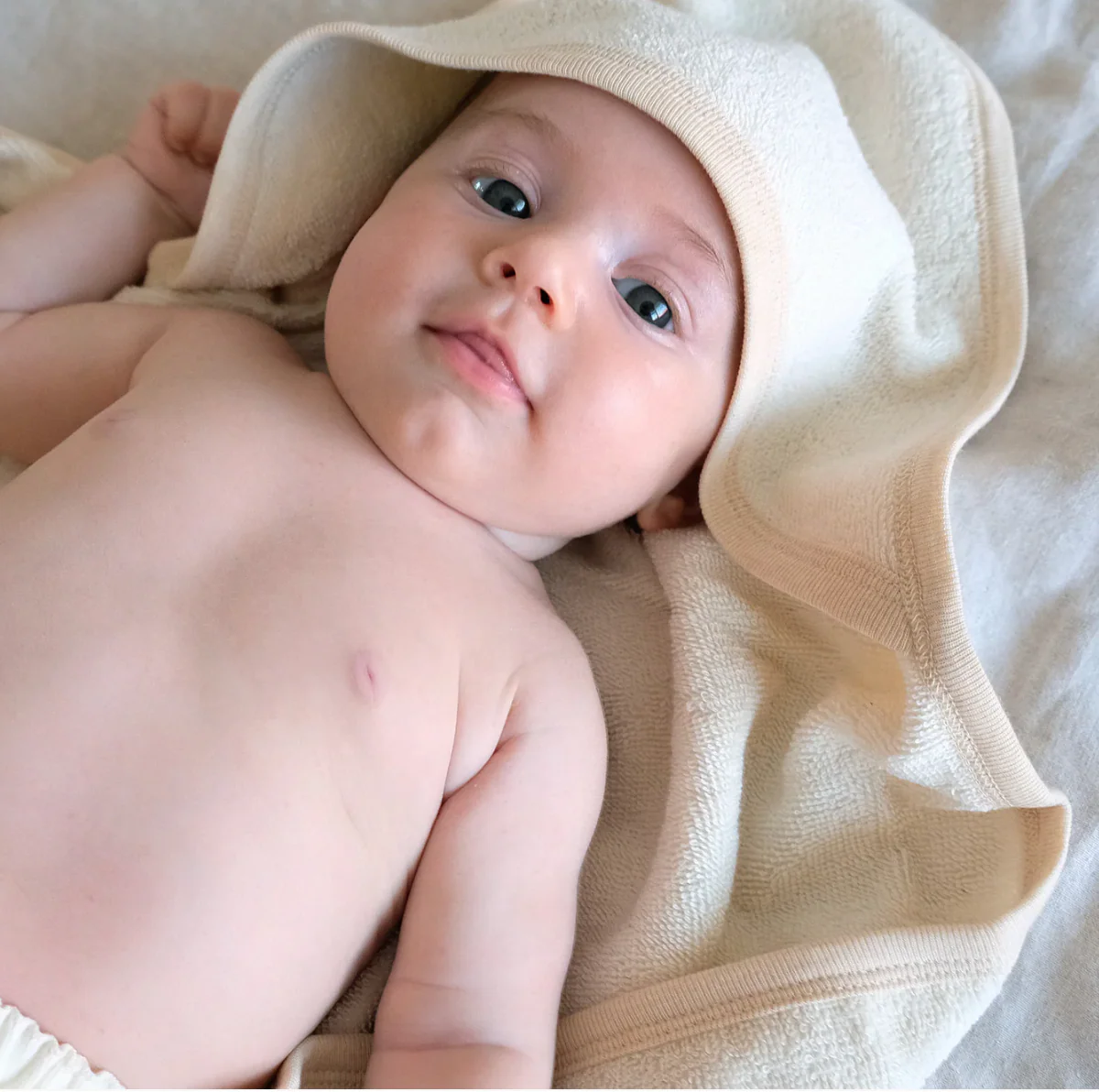 Organic Baby Hooded Bath Towel