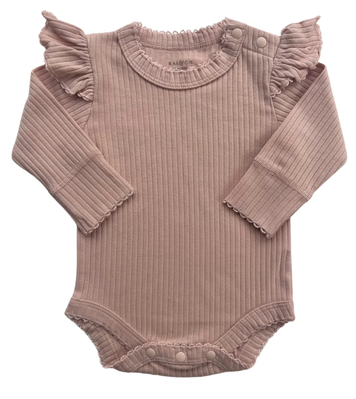 Frill Basic Long Sleeve Bodysuit