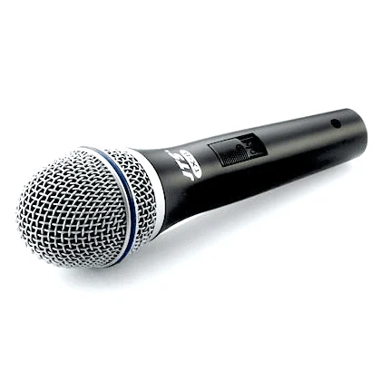 JTS TX-8 Dynamic Vocal Microphone, Boom Stand and Cable Package