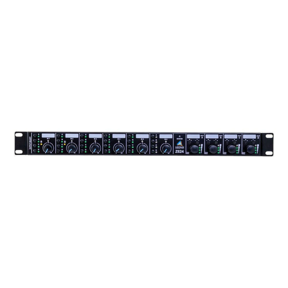 Australian Monitor Z624 Four Zone Matrix Mixer with 6 Mic/Line Inputs
