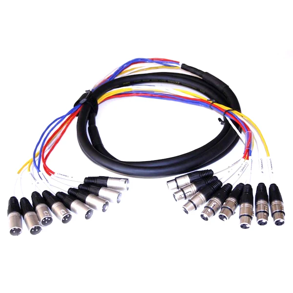 EWI KTFM810 XLR Male to XLR Female 22 Gauge with 100% Shielding 8 Channel Loom