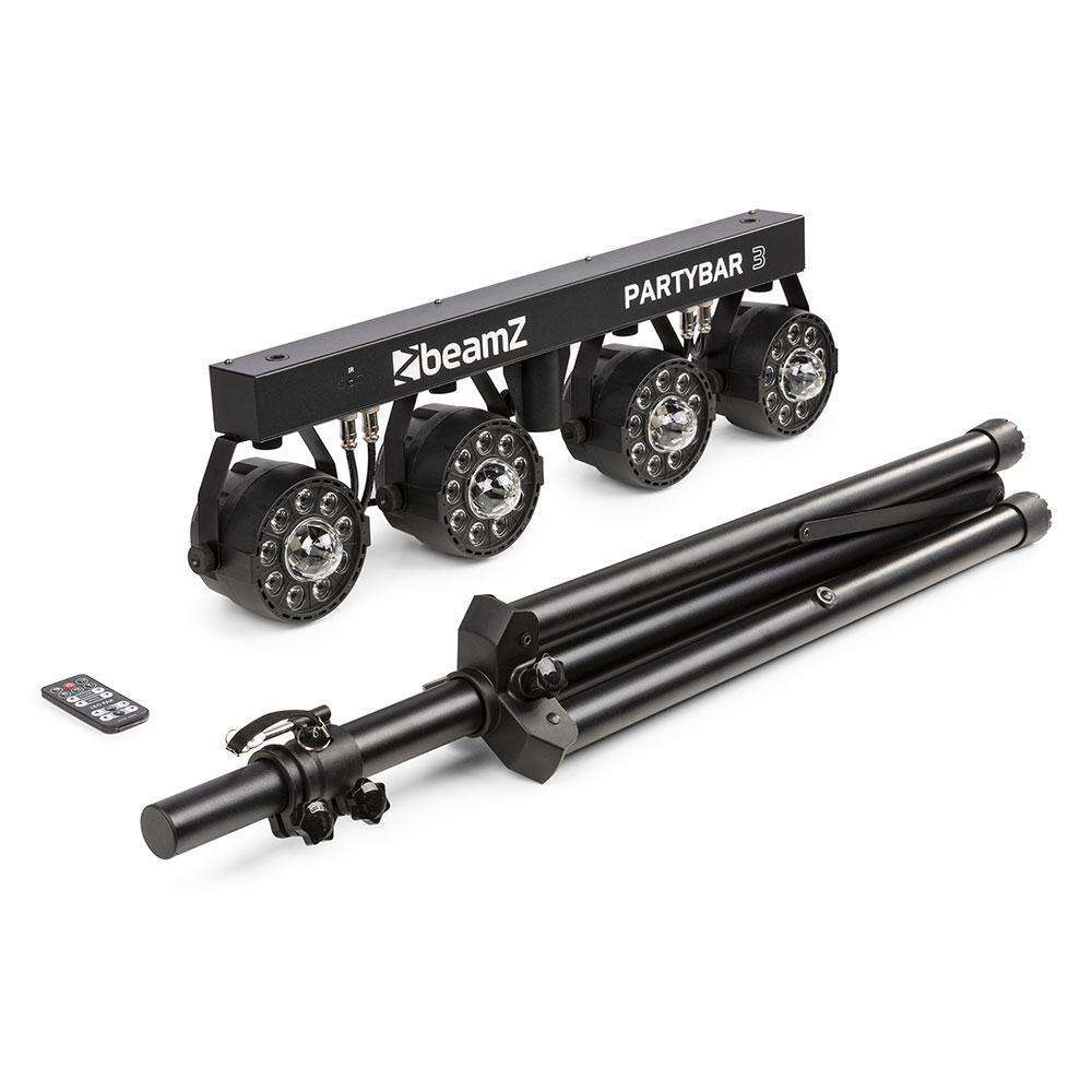 BeamZ PartyBar 3 4x PAR All-In-One LED DJ Lighting System with Magic Ball