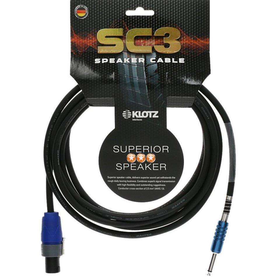 Klotz SC3-SP01SW Neutrik Speakon to Jack 1 Metre Speaker Cable