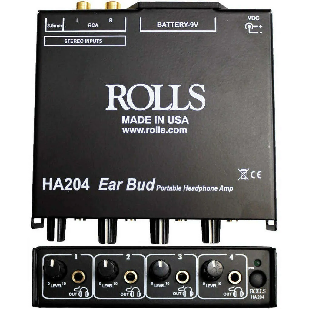 Rolls HA204p Portable Battery Operated Headphone Amp