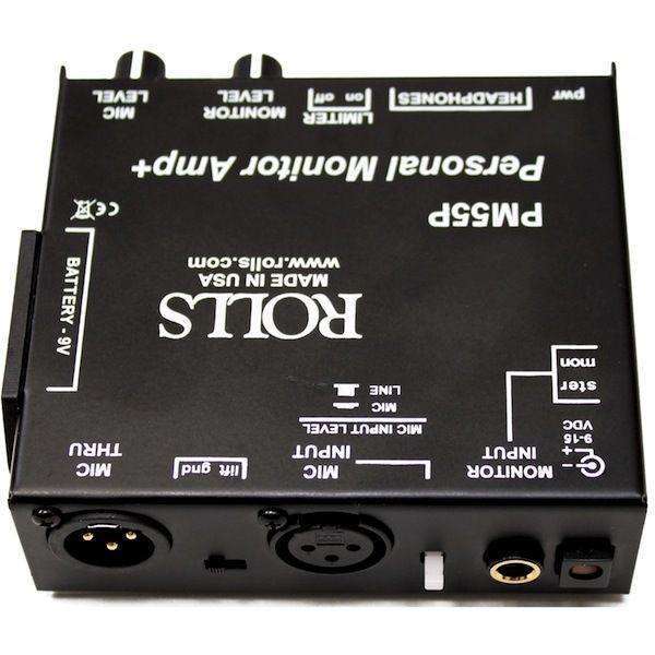 Rolls PM55P Personal Monitor System with Built in switchable Optical Limiter