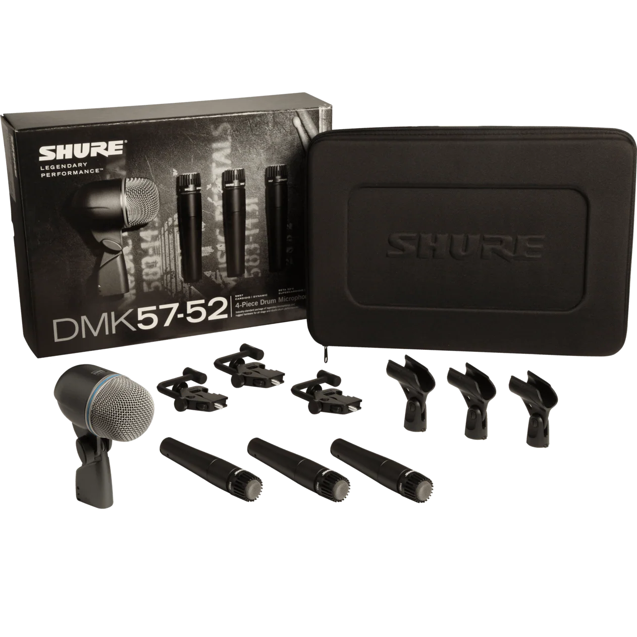 Shure DMK57-52 Drum Microphone Kit - SM57(X3), BETA52A