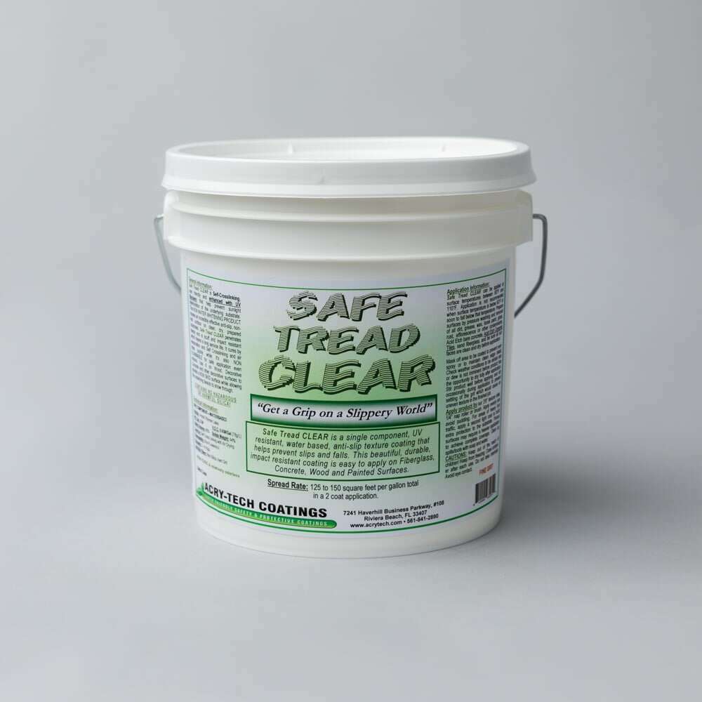 Safe Tread Anti Slip Coating �C Clear 'Fine Grit' 1 Gallon - (3.8L)
