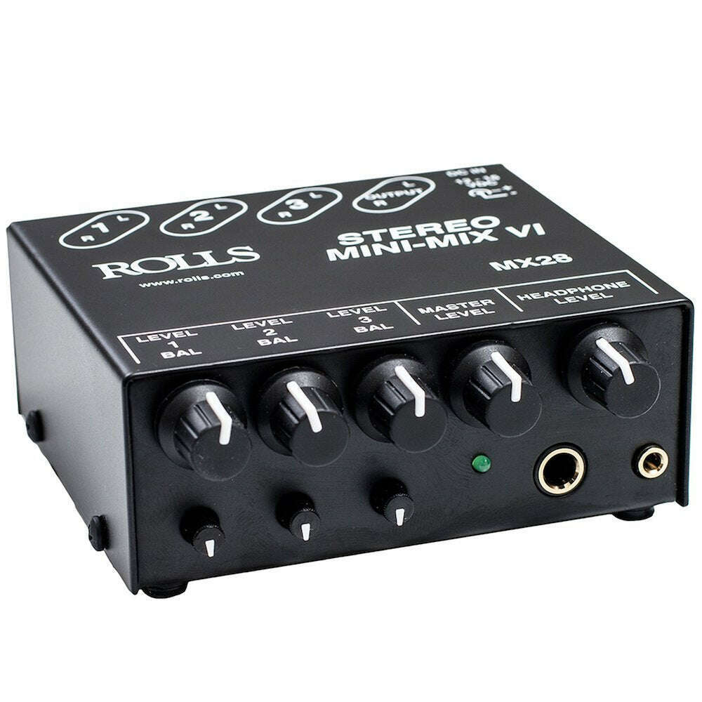 Rolls MX28 Stereo MINI-MIX VI - 3 channel true stereo line mixer