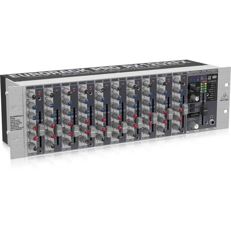 Behringer Eurorack Pro RX1202FX Premium 12-Input Mic/Line Rack Mixer