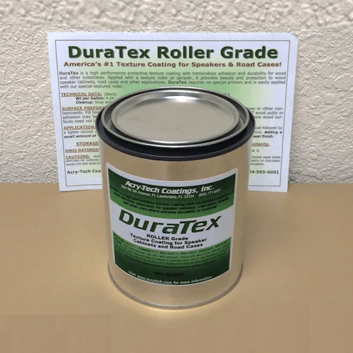 DuraTex Speaker Cabinet Texture Coating Roller Grade Quart (1 Litre) - Black