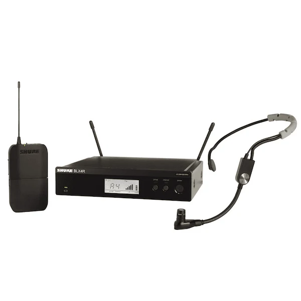 Shure BLX14R/SM35 Wireless Half-Rack Headworn System with Rack Mount Kit (662-686MHz)