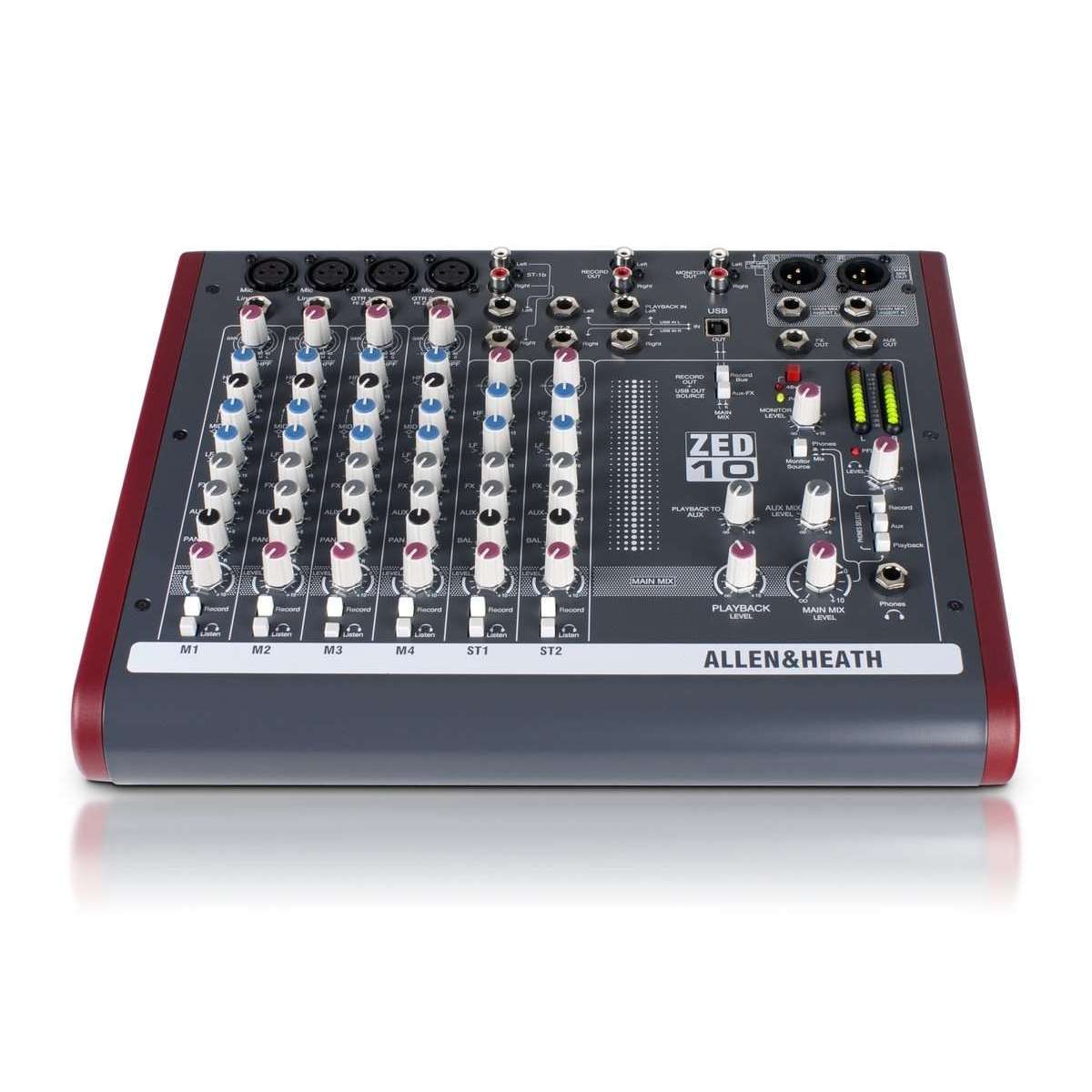 Allen & Heath ZED10 4 Mono + 3 Stereo Input Mixer with 3-band Mid-Sweep EQ