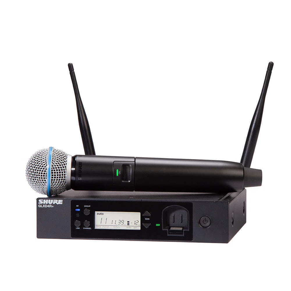 Shure GLXD24R+/B58A Handheld Digital Half-Rack Wireless System