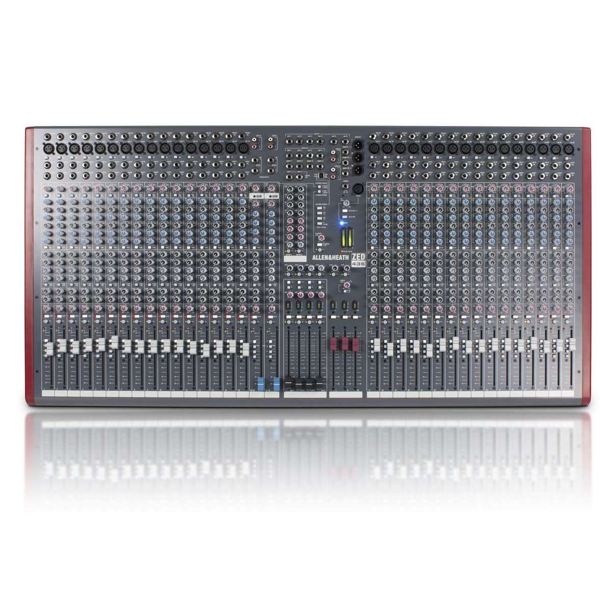 Allen & Heath ZED-436 32 Mono + 2 Stereo Input Mixer with 6 Aux, 4-band Dual Mid-Sweep EQ & 4 Groups