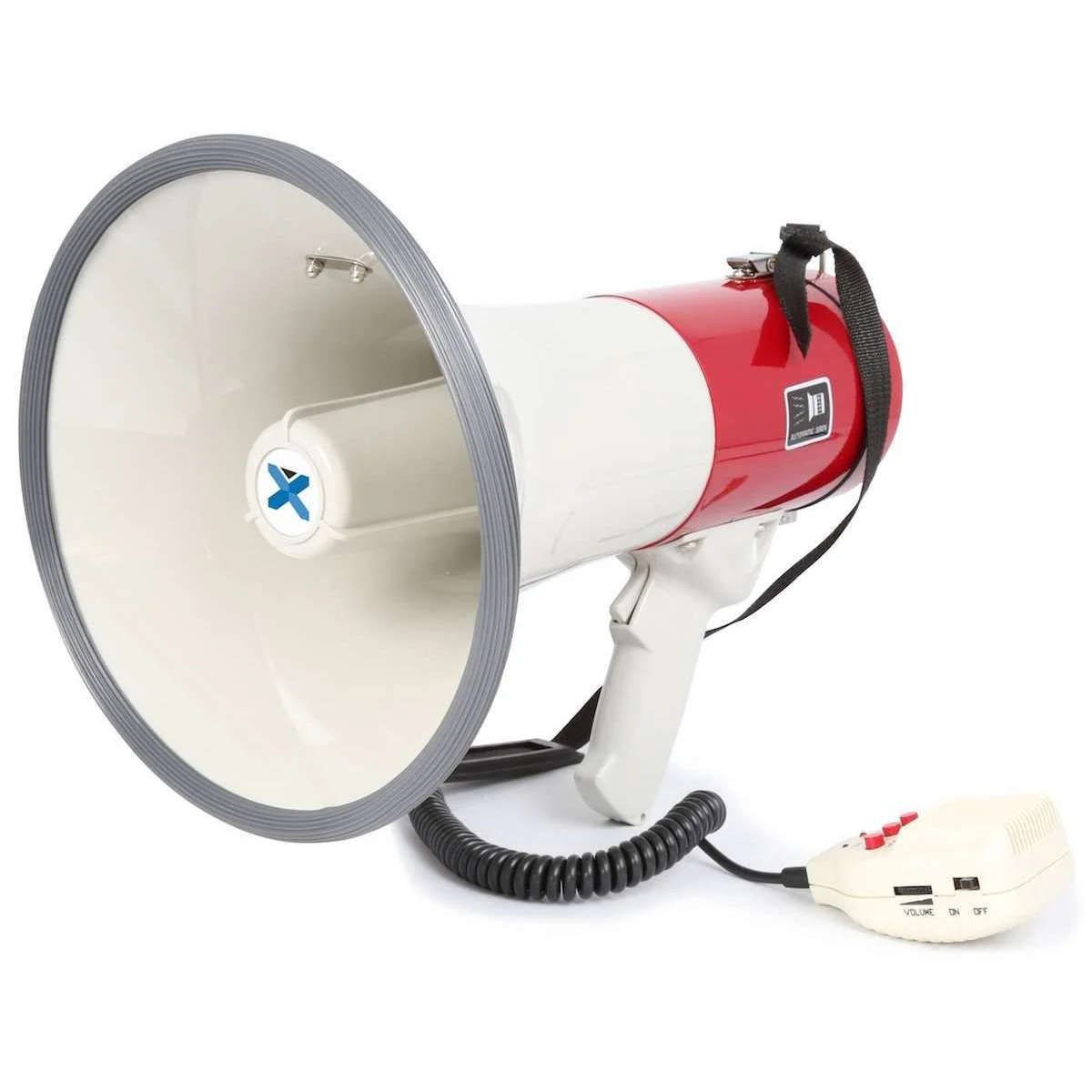 Vonyx 25 Watt (50 Watt max.) Over The Shoulder Style Megaphone with Siren