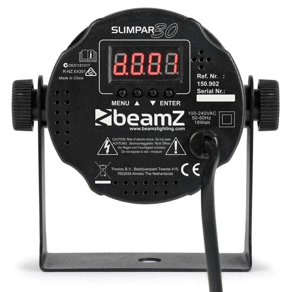 BeamZ Slimpar 30 6x3W RGB 3-in-1 LED Washlight