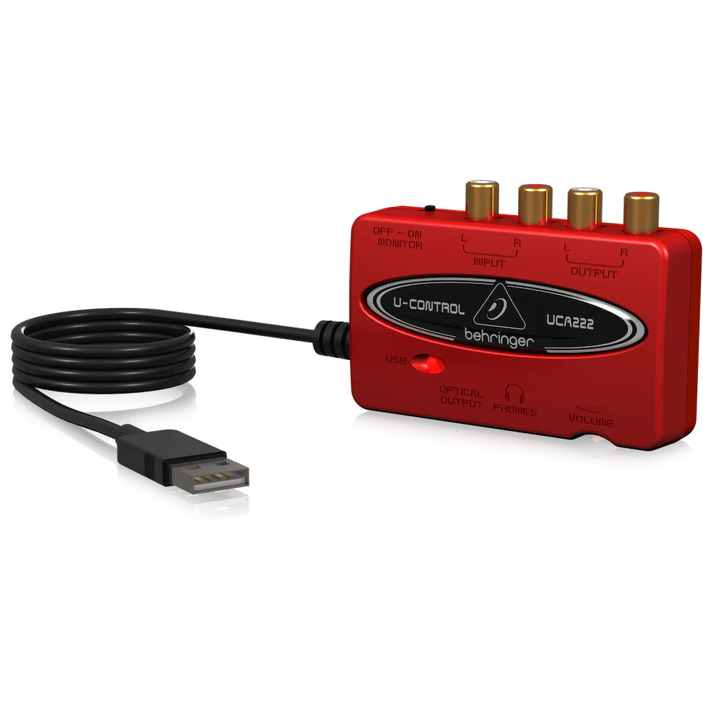 Behringer U-CONTROL UCA222 2 In/2 Out USB Audio Interface with Digital Output