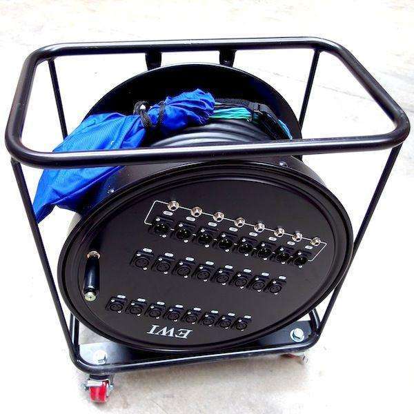 EWI RPPX 16 to 32 Send - 8 Return REEL Multicore w/ Wheels - 100, 150 or 200 Feet