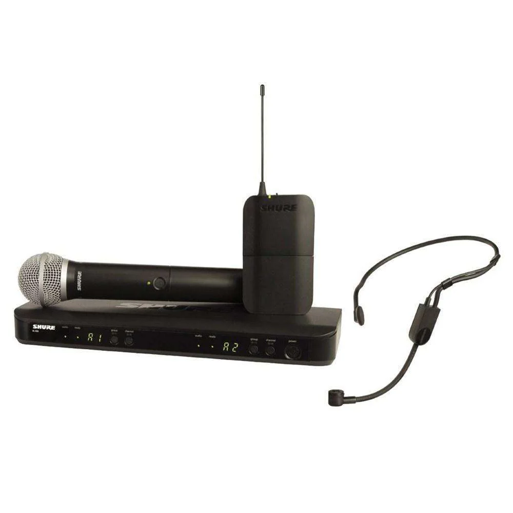 Shure BLX1288/P31 Wireless Headset/Handheld Combo Microphone System (662-686MHz)